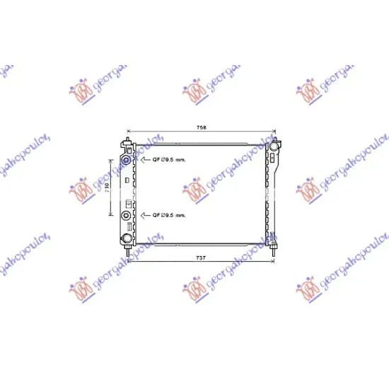 RADIATOR 2.4-3.0 PETROL MANUA/AUTOMATIC (670x520)2010- RADIATOR 2.4-3.0 PETROL MANUA/AUTOMATIC (670x520)2010-