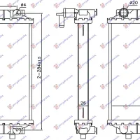 ADDITIONAL RADIATOR 3.0 TFSI MANUAL/AUTOMATIC (235x188x26)