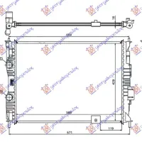 RADIATOR 2.0 PETROL +/- A/C (590x450)