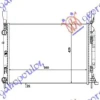 RADIATOR 1.6 PETROL - 1.5 DIESEL (560x410x23)