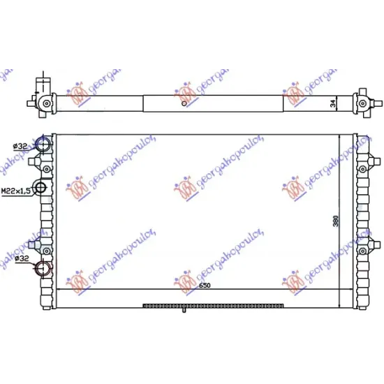 RADIATOR 1.8 PETROL TURBO (648x377x34) RADIATOR 1.8 PETROL TURBO (648x377x34)