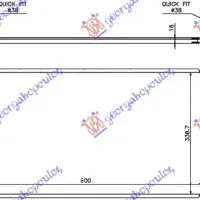 RADIATOR 2.0 (418d/420d) DIESEL MANUAL (600x339x16)