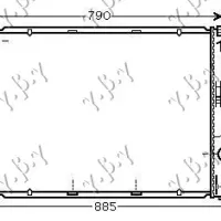 RADIATOR ALL MODELS PETROL/DIESEL MANUAL/AUTOMATIC+/- A/C (710x550)