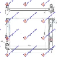 RADIATOR 1.0i - 1.3 DIG-TURBO PETROL (510x395x26) (KOYO)