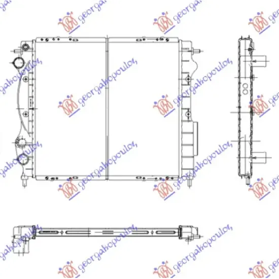 RADIATOR 1.2-1.4 PETROL + A/C (430x400) RADIATOR 1.2-1.4 PETROL + A/C (430x400)