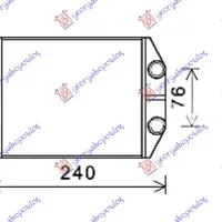 HEATER RADIATOR (190x155x26)