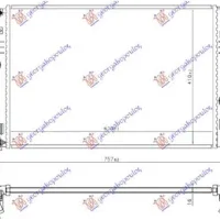 RADIATOR 1.6 PETROL/HYBRID (610x410x16) (KOYO)