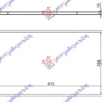 RADIATOR 1.6-1.8-2.5-2.0TDCi MANUAL/AUTOMATIC (670x380) (KOYO)