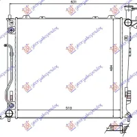 RADIATOR 2.0 - 2.2 CRDi MANUAL/AUTOMATIC (510x483x26)