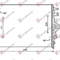 RADIATOR 3.0-3.6 TSI/TFSI/HYBRID PETROL 3.0 TDi DIESEL (700x534x32)