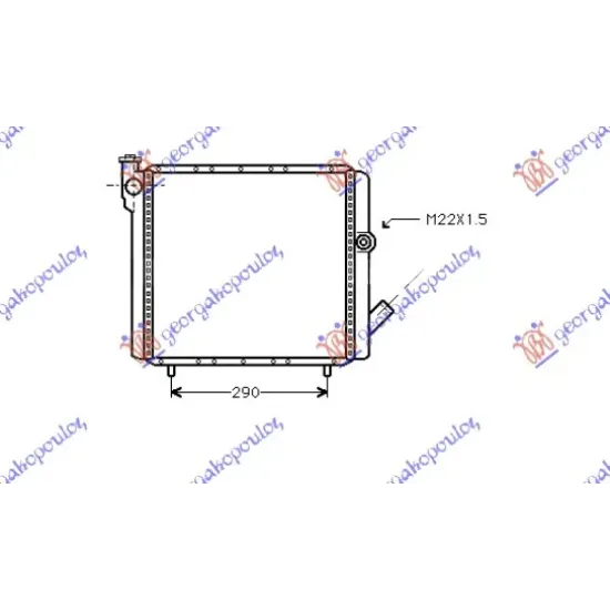 RADIATOR 1.6 DIESEL (39x39)