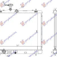 RADIATOR 1.2-1.4-1.6 PETROL (400X540X16) MANUAL (JAPAN) (KOYO)