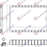 HEATER RADIATOR (143x250x26) (DENSO TYPE)