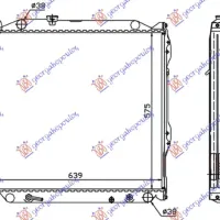 RADIATOR 3.0 DIESEL AUTOMATIC (575x640x26)