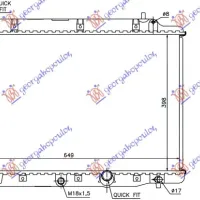 RADIATOR 2.2 CTDi (395x650x26)