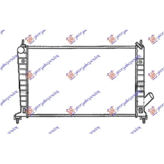 RADIATOR 2.0-2.3 PETROL +/- A/C MANUAL (-01) (608x359) RADIATOR 2.0-2.3 PETROL +/- A/C MANUAL (-01) (608x359)