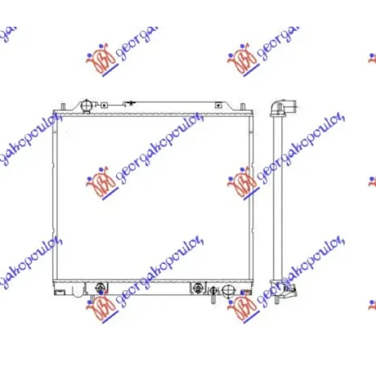 RADIATOR 2.4 PETROL - 2.5 DIESEL (500x595x27) RADIATOR 2.4 PETROL - 2.5 DIESEL (500x595x27)