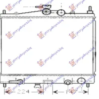 RADIATOR 1.2-1.4 PETROL AUTOMATIC +/- A/C (380x448) JAPAN