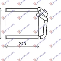 HEATER RADIATOR (211x159x27)