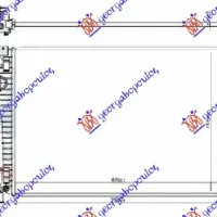 RADIATOR 2.0 PETROL - 2.0 DIESEL MANUAL/AUTOMATIC (670x467)