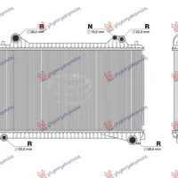 RADIATOR 2.0 DIESEL-HYBRID MANUAL/AUTOMATIC (720x485x26)