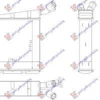 ADDITIONAL RADIATOR 2.0-3.2 PETROL - 1.6-2.0 DIESEL MANUAL/AUTOMATIC (161x178)