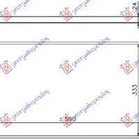 RADIATOR 1.6 PETROL - 1.6-2.0 DIESEL (590x334)