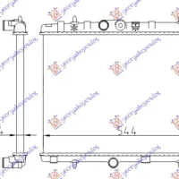 RADIATOR PETROL-DIESEL (380x538) (MECHANICAL)