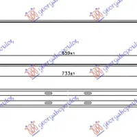 RADIATOR INTERCOOLER 2.0T-3.0T6 PETROL - 2.0D-2.4D5 DIESEL (660x145x64)