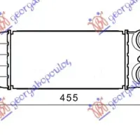 RADIATOR INTERCOOLER 1.6HDi 10- (300x150x80)