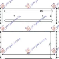 RADIATOR INTERCOOLER 1.6-16V VTI THP(300x150x80)