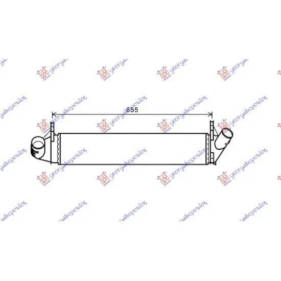 RADIATOR INTERCOOLER1.5DCi (590x120x40) RADIATOR INTERCOOLER1.5DCi (590x120x40)