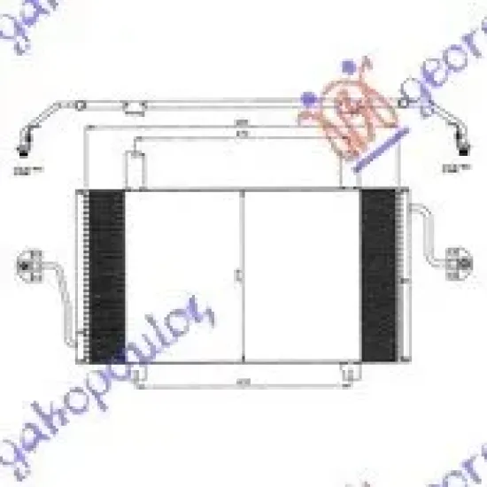 CONDENSOR 2.5 DCi DIESEL (690x380x16) CU BAZĂ FILTRU