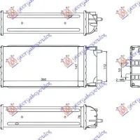 RADIATOR INTERCOOLER 1.6 HDI (30x150x80) 2009-