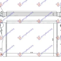 RADIATOR INTERCOOLER 2.0 (S3) (610x410x40) ALL ALUMINUM