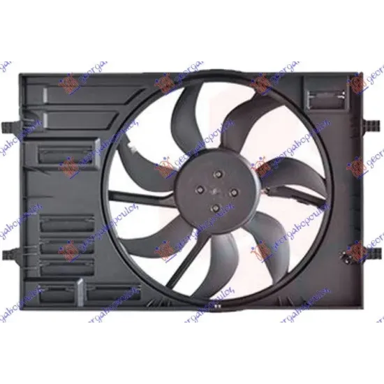 ANSAMBLU VENTILATOR RĂCIRE BENZINĂ - DIESEL (445 mm) (4 pini)