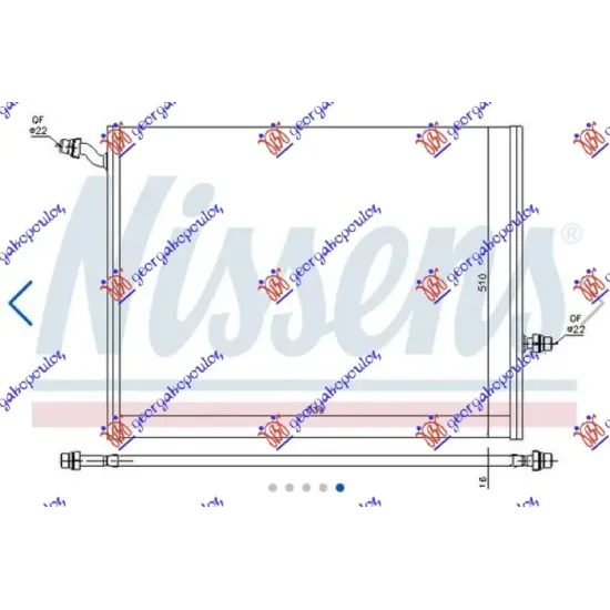 ADDITIONAL RADIATOR PETROL-DIESEL (640x510x16) (MAHLE PREMIUM LINE)