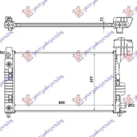 RADIATOR ALL MODELS MANUAL/AUTOMATIC (600x350)WITH WATER TANK (MAHLE BEHR)