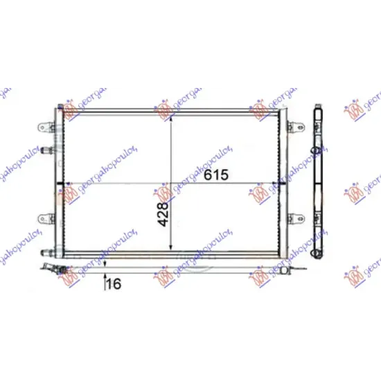 ADDITIONAL RADIATOR 3.0 TFSi PETROL (615x430x16) (MAHLE PREMIUM LINE) ADDITIONAL RADIATOR 3.0 TFSi PETROL (615x430x16) (MAHLE PREMIUM LINE)