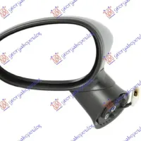 DOOR MIRROR ELECTRIC HEATED BLACK (CONVEX GLASS)