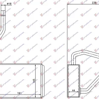 RADIATOR ÎNCĂLZIRE (BR) (191x145x44)