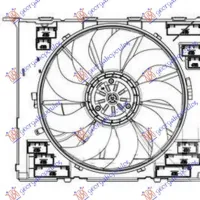 COOLING FAN 2.0-3.0 PETROL (484mm) (400W) (4PIN)