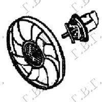 COOLING FAN (-A/C) 1.4-1.6 PETROL