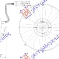 COOLING FAN (MOTOR+FAN) (390mm) (3PIN)