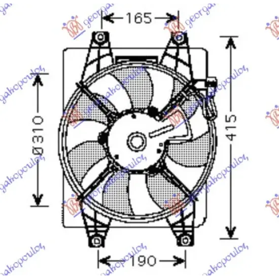 COOLING FAN A/C PETROL-DIESEL (MANUAL/AUTOMATIC) COOLING FAN A/C PETROL-DIESEL (MANUAL/AUTOMATIC)