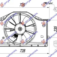 COOLING FAN 1.0-1.5 VTEC PETROL