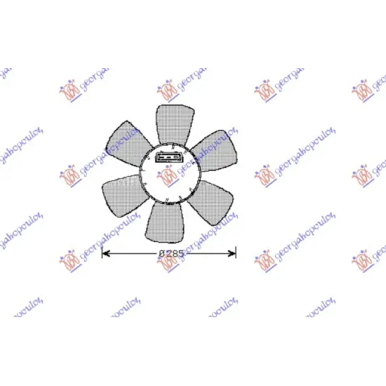 COOLING FAN (+ A/C) (MOTOR+FAN) PETROL-DIESEL