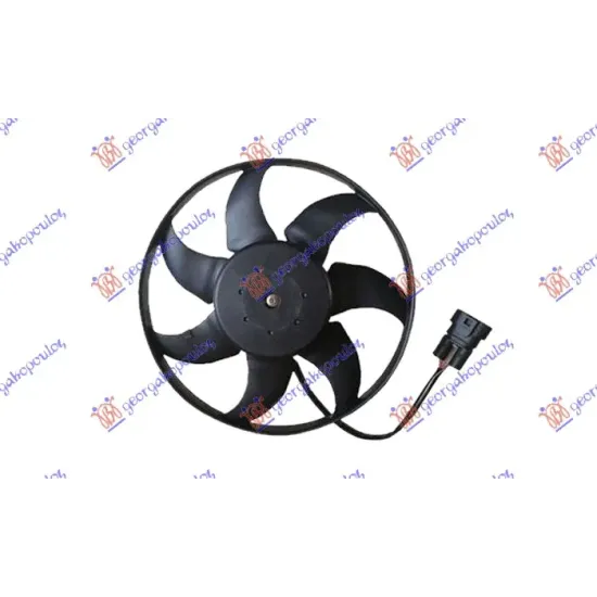 COOLING FAN (MOTOR+FAN) (2PIN) (345mm) (OBLONG PLUG) (WITH CABLE)