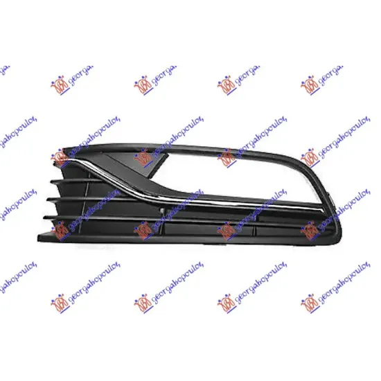 FRONT BUMPER GRILLE (WITH FOG LAMP HOLE & WITH CHROME MOULDING) COMFORTLINE