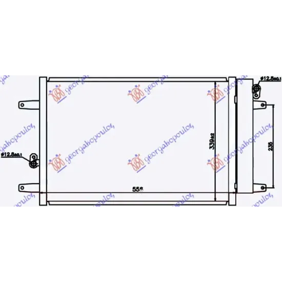 CONDENSER PETROL-DIESEL (525x362x16) 2000- CONDENSER PETROL-DIESEL (525x362x16) 2000-